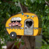 Colourful Caravan Hanging Birdhouse 30cm V637-71442BRD