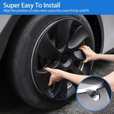 4PCS Wheel Cover Caps 19Inch ABS Black Rim Hubcap Hub Cap For Tesla Model Y V201-TSLY0019BL8AU