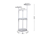 Levede Plant Stand Outdoor Indoor Flower White Medium UM1189-M-WH