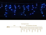 Jingle Jollys 32M Christmas Lights Solar Icicle String Lights 960 LED Blue XM-LED-960-IC-BL-40M-SLA