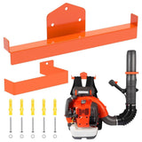 Backpack Leaf Blower Hanger with Tube Hook, Heavy Duty Wall Mount Rack for Garage Organization V1366-AZ2-W-14856