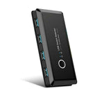 4 USB 2.0 Output Port Computer Sharing Hub Switcher Selector for Mac Chrome OS - Black V1263-JX-240