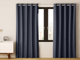Artiss 2X Blockout Curtains Eyelet 300x230cm Charcoal BC-MATT-300X230-CH