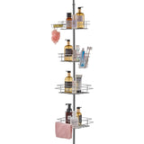 42" to 114" High Shower Corner Caddy Tension Pole Rust-Proof Tension Pole V952-SCTPBXGFXHDSL7FRUV0