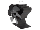 6 Blade Stove Fan Black Self Starting High Temperature Resistant Heat Powered Stove Fan for Home V1294-YM3113220248111-0421