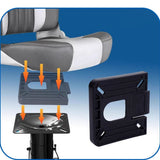 Simple Install ABS Plastic Boat Seat Base With Quick Disconnect Function For Pontoon And Fishing V1192-AZ-W-23618