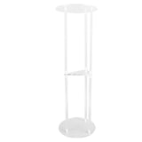 Clear Small Acrylic Drink Table Minimalist Small Round Side Table for Living Room Bedroom Balcony V1294-YM0901-3116240027111