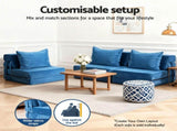 Artiss 2 Pack Folding Sofa Bed Armless Lounger Foam Floor Sofas Futons Couches SB-B-COMP-1010-BUX2