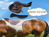 Non Slip Gel Saddle Pad for Horse TPE Half Pad for Back Breathable Provide Ample Cushioning for V1258-DP02-F-798