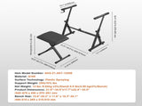 Piano Keyboard Stand and Bench Set, Z Style, Heavy-Duty Digital Piano Music Stand and Seat, 250 lbs V952-ZXGQJPZJDZZX1ZKY7V0