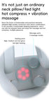 Smart 4-in-1 Travel Neck Pillow with ANC Headphones - Heated Vibration Massage & Bluetooth Audio V888-ELOSUNG41787