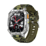 Smart Watch with Bluetooth Calling - Square Screen Fitness Tracker with 1400mAh Battery 8-10 Days V1258-SMARTWATCH-03-GREEN-CAMO