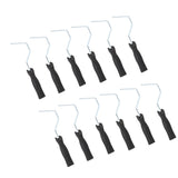 12pcs 4 Inch Paint Roller Handle Reusable Steel Plastic Grip Paint Roller Frame for Wall Painting V1294-YM0901-3114250041811