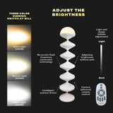 LED Dimmable Column Floor Lamp Hula Decorative Standing Lamps Tall Corner Light V488-FLNG-BK