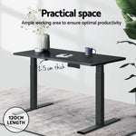 Artiss Standing Desk Top Black 120CM DB-B-120-BK