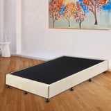 Palermo Queen Ensemble Bed Base Platinum Natural Sand Linen Fabric V63-823171