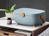 Plastic Medicine Storage Box Oval Double Layers Multi Grid Large Capacity Medical Box Organizer for V1294-YM0717-3117220203012