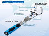 Flexhead Adjustable Wrench, Ratcheting Crescent Wrenches with Retractable Extension Shank and 180 V1370-AZ4-03897