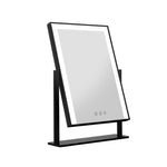 Embellir Makeup Mirror 30x40cm Hollywood Vanity with LED Light Rotation Black MM-STAND-3040LED-BK