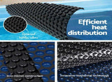 Aqua Buddy Pool Cover 600 Micron Bubble Heat Solar Blanket Blue Black 8x4.2m PC-80X42-XL-BK-BL