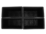 4Pcs Stackable Bed Risers ABS Anti Slip Furniture Risers for Bed Desk Sofa Table Black 6 Inch V1294-YM0706-3114230085312