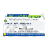 2 Pack 26X4.0 Fat Tube with AV 32mm Valve, Tubes with 2 Tire Levers, for Road/Mountain /E V1366-AZ2-W-16229