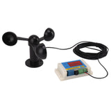 3 Fan Blades Tower Crane Anemometer 3 Blades USB 5V High Accuracy 212 Lever Wind Speed Alarm Device V1294-YM0706-3111230243711