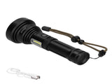 MultiFunction Flashlight USB Charging 1500 Meters LongRange LED Special Flashlight for Hunting V1294-YM0901-3119210102611