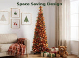 Jingle Jollys 160cm Pop Up Christmas Tree Artificial Christmas Tree Golden Maple Leaf PUT-XMAS-5IN-5