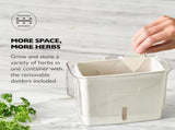Fresh Herb Keeper - Acrylic Storage Container for Refrigerator - Storage for Herbs & Vegetables for V1258-DP02-WO-118