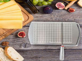 Stainless Steel Cheese Slicer with Cutting Wire and Measurement Markings for Precise Slices & Cubes V1258-DP02-BOL-232