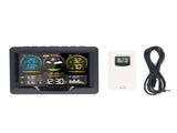 Wireless Weather Clock Professional Color Screen Digital Weather Thermometer for Indoor Outdoor V1294-YM0901-3111240135711
