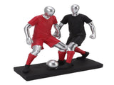 Resign Football Player Statue Soccer Sculpture Figurine Football Statue Decor Soccer Miniatures V1294-YM3115220103011-0421