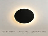 20CM Black Touch Eclipse LED Wall Light Stepless Dimming V1221-XM-LB431-GM31