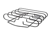 BBQ Rib Rack Iron Non Stick Grilling Rib Stand Black Barbecue Grill for Steak Lamb Chops Outdoor V1294-YM0521-3111220303111