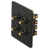 86 Type Stainless Steel Panel Wall Toggle Light Switch Brass Rod 1Way 2Way 2 Gang Smile Home 4 Gang V1189-LWWAL-20260327-04411