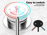 Cefito 9'' Rain Overhead Swivel Shower Head with Wall Bathroom Mixer Silver SHOWER-A3-RO-9-SI-MIXER-RO
