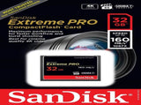 SanDisk Extreme Pro CFXP 32GB CompactFlash 160MB/s V28-FFCSAN32GBCFE1601
