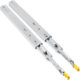 Drawer Slides with Lock, 1 Pair 60 inch, Heavy-Duty Industrial Steel up to 500 lbs Capacity, 3-Fold V952-SDSSSCTD60500CW2TV0