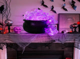 1 pc purple bubble, Witch Jar candy jar, Witch bucket black plastic, retro party table decoration V1192-DRO-0009