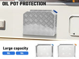 Aluminum Caravan Diesel Heater Bracket Silver 2mm Thickness Fuel Tank Cover Double Left/Right Base V985-DIESELTANKCOVERLRS