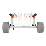 Kayak Cart, 158.8 kg Load Capacity, Kayak Trolley with 30.5 cm Inflatable PU Tires & 2 Straps, V952-SPSPHTTC13INFQKUY001V0