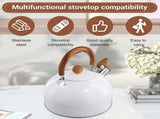 3 L Tea Kettle Stovetop Whistling Stovetop Tea Kettle for Stove Top,with Handle V1192-AZ-W-28712
