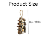 Handmade nutshell wind chime, nutshells rustling in the wind, bringing a touch of mountain forest V1232-GKZSL001