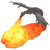 Fire Dragon Lamps, 3D Printed Volcano Moon Light, Kids Sleep Accompany Night Light for Bedroom V1192-AZ-W-10189
