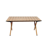 Levede Folding Camping Table Chair Set Oak OD1046