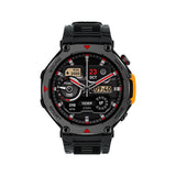 M-Rex4 Men Rugged GPS Smart Watch, 5ATM Waterproof Bluetooth Call Fitness Tracker Heart Rate Sleep V1300-M-REX4-BLACK