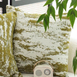 SOGA 50cm Throw Pillow White and Olive Green Deluxe Polyester Fiber and Cotton for Home Decor FRENCHCUSHION327