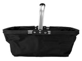 Foldable Picnic Basket Oxford Fabric Shopping Tote Reusable Grocery Bag for Camping Outdoor Fruit V1294-YM0901-3111260009411