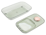 Transparent Rice Grain Storage Container Insect Proof Food Bucket Container with Flip Lid Measuring V1294-YM0717-3118220216614